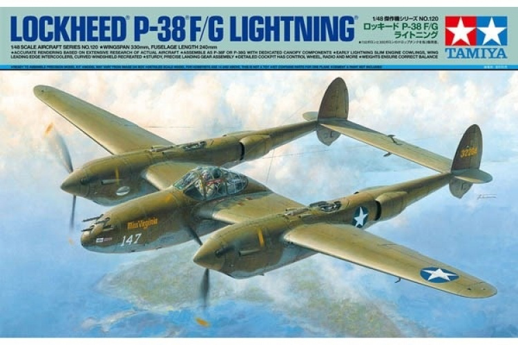 Tamiya 1:48 Lockheed® P-38®F/G Lightning® i 1:48