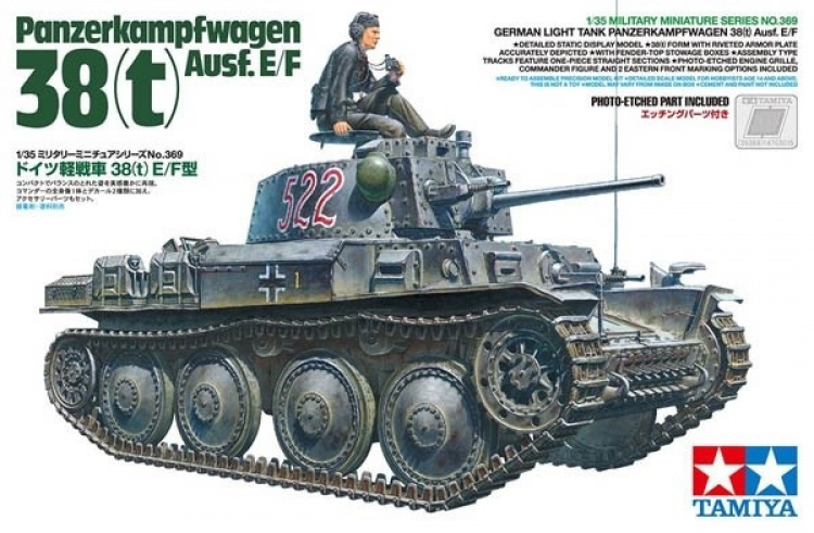 Tamiya 1:35 Tysk stridsvogn Panzerkampfwagen 38(t) Ausf.E/F