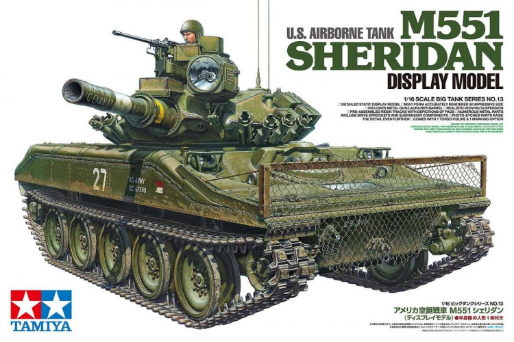 Tamiya 1:16 U.S. luftbåren stridsvogn M551 Sheridan