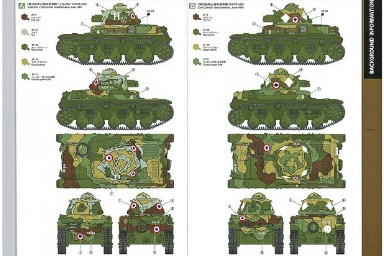 Tamiya 1:35 Fransk lett stridsvogn R35