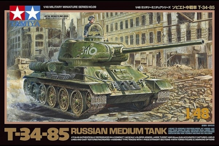 Tamiya 1/48 Russisk medium stridsvogn T-34-85