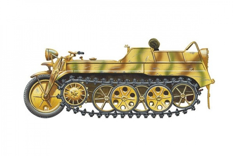 Tamiya 1/35 Tysk Sd.Kfz.2 Kettenkraftrad (Mid-Productio)