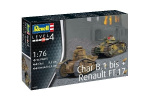 Revell Char B,1 bis & Renault FT,17