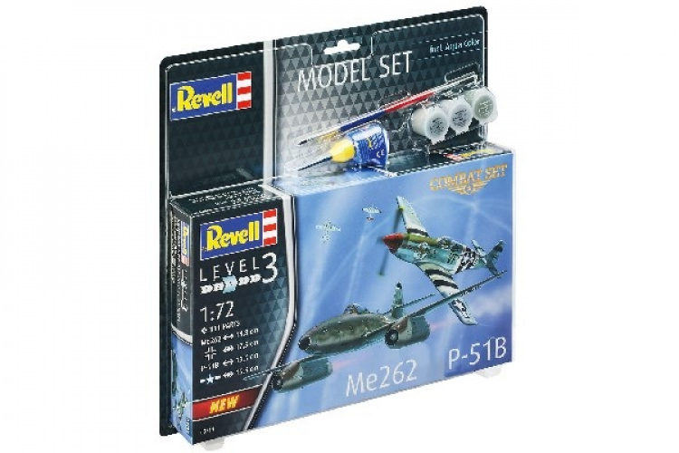 Revell 1:72 Modellsett Combat Set Me262 & P-51B