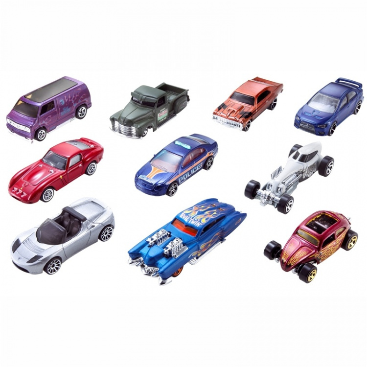 Hot Wheels Biler 10-pakke