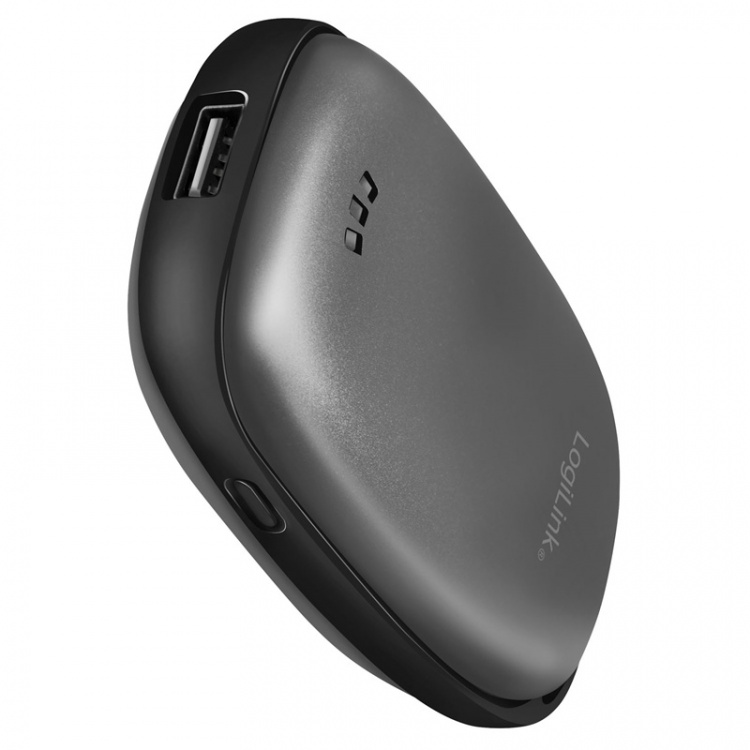 LogiLink PowerBank med håndvarmer 4000 mAh Svart