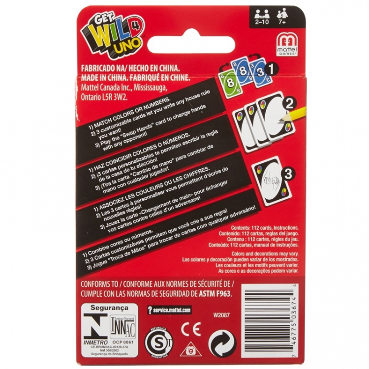 Mattel Games Kortspillet Uno Mattel Games Kortspillet Uno