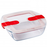 Pyrex Mikrobølgeovnsform med lokk 20x17cm/1,0L
