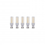 LED-lampe, G9, 8W, 230V, 4500K, 5-pk, Hvit nøytral LED-lampe, G9, 8W, 230V, 4500K, 5-pk, Hvit nøytral