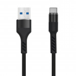 MXUC-01 USB-C-kabel (2A) for hurtiglading, svart MXUC-01 USB-C-kabel (2A) for hurtiglading, svart