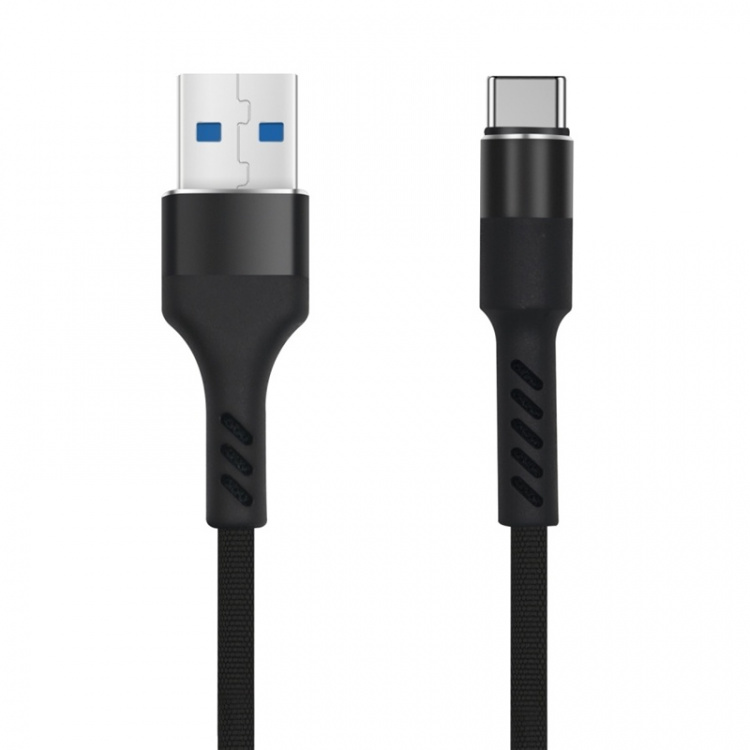 MXUC-01 USB-C-kabel (2A) for hurtiglading, svart MXUC-01 USB-C-kabel (2A) for hurtiglading, svart