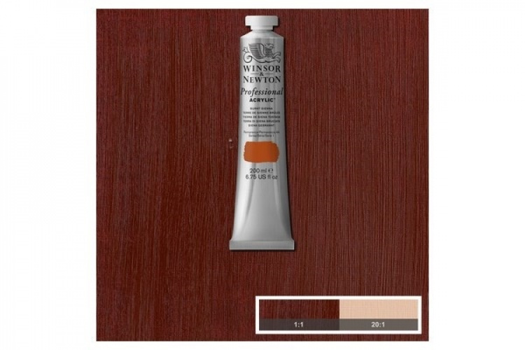 Prof Acrylic 200ML BURNT SIENNA 074