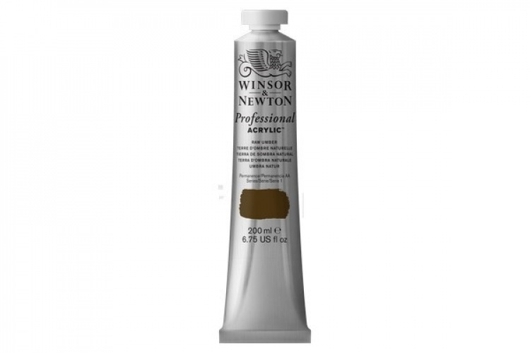 Prof Acrylic 200ML RAW UMBER 554