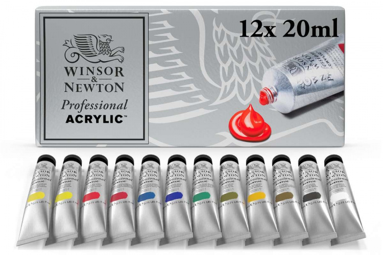 PROFESSIONAL ACRYLIC COLOUR Startsett 12x20 ml PROFESSIONAL ACRYLIC COLOUR Startsett 12x20 ml
