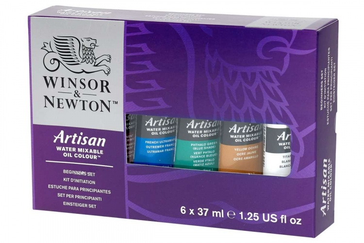 Artisan Water Mixable Oil Beginner Set 6x37ml Artisan Water Mixable Oil Beginner Set 6x37ml