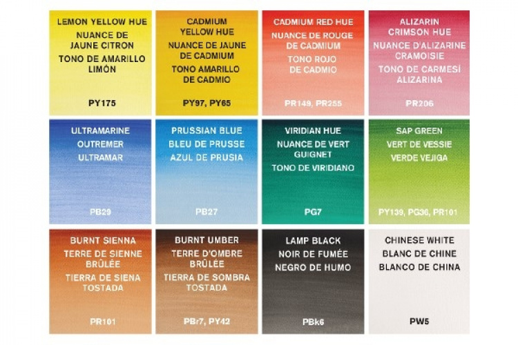 Cotman Water Col 12x½-pan studio Bluebox metall