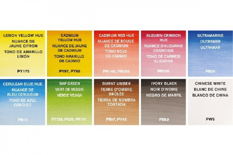 Cotman vannfargesett med palett