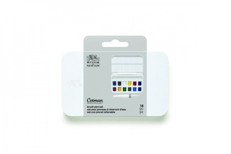 Cotman Water Brush Pen-sett 12 x 1/2-cp