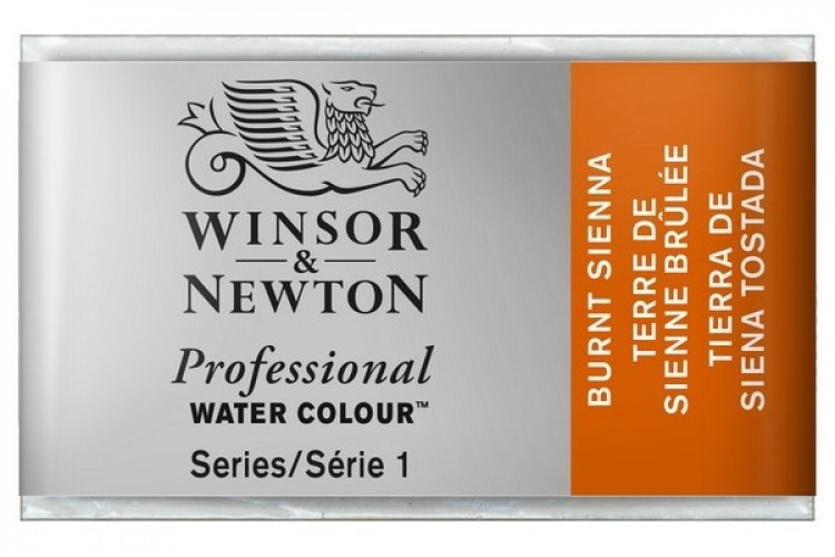 Prof Water Colour Pan/W Burnt Sienna 074