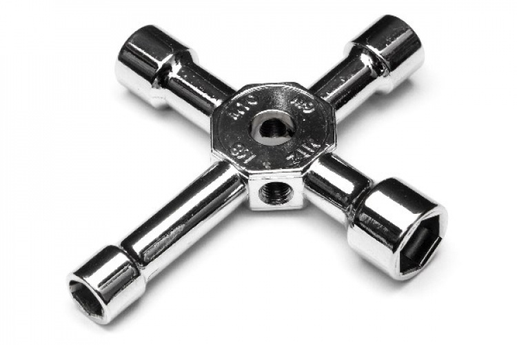 4-veis glødepluggnøkkel (liten)