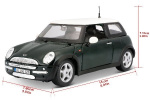 Mini Cooper 1:24 Metallic Green