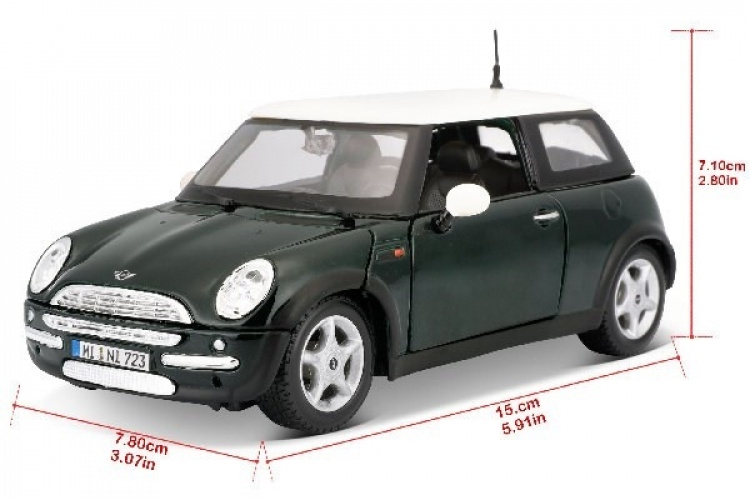 Mini Cooper 1:24 Metallic Green