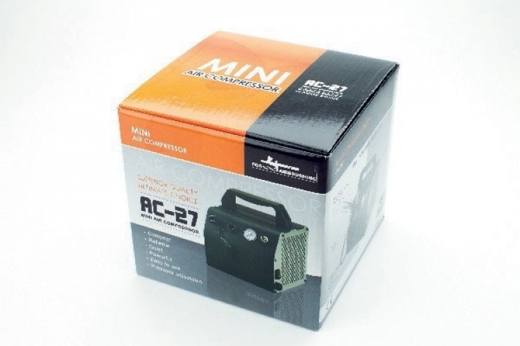 Airbrush-kompressor, 12-13lpm, 50psi ,AC-27 Airbrush-kompressor, 12-13lpm, 50psi ,AC-27
