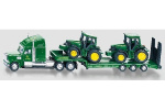 Lastebil med 2 John Deere-traktorer 1:87