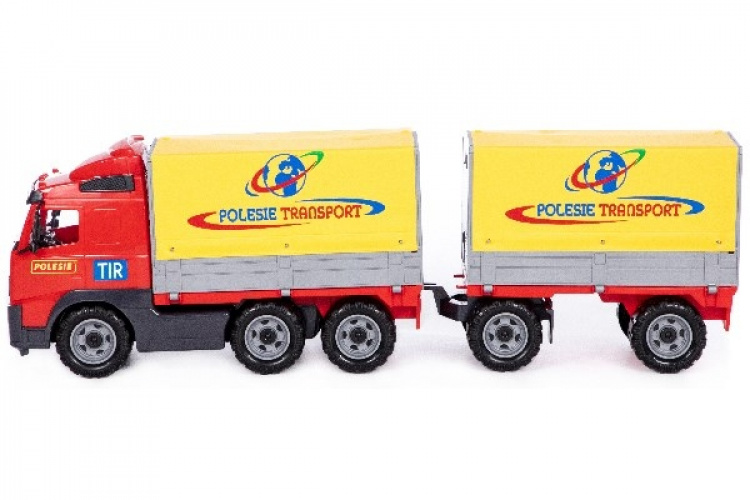 Volvo lastebil med tilhenger foran 775x190x250mm