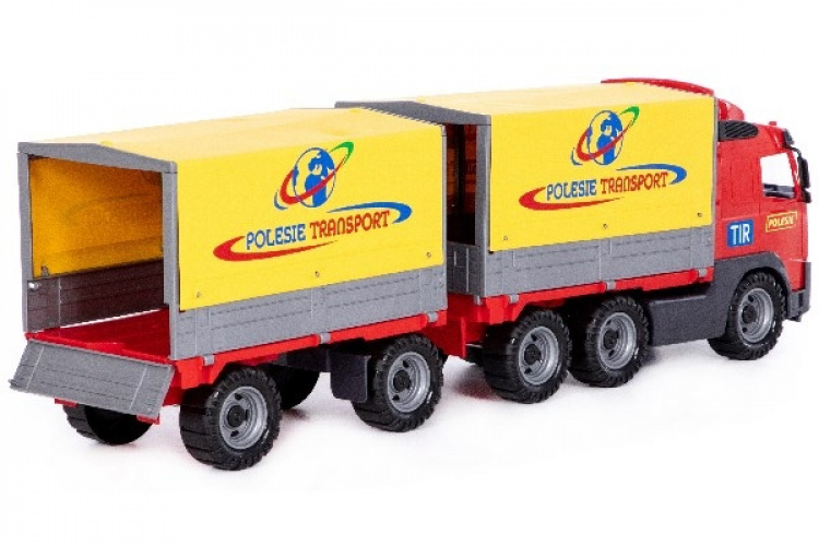 Volvo lastebil med tilhenger foran 775x190x250mm