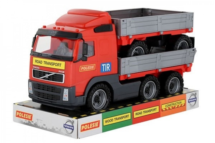 Volvo lastebil med ekstra lastbærer 775x190x250 mm