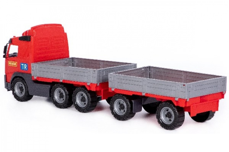 Volvo lastebil med ekstra lastbærer 775x190x250 mm