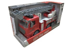 Brannbil med stige, lys og lyd 1:14, rød