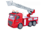 Brannbil med stige, lys og lyd 1:14, rød
