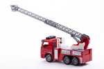 Brannbil med stige, lys og lyd 1:14, rød
