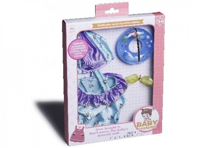 MILLER BBadedrakt med tilbehør til aby Dolls