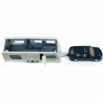 Siku Personbil med campingvogn 1:55