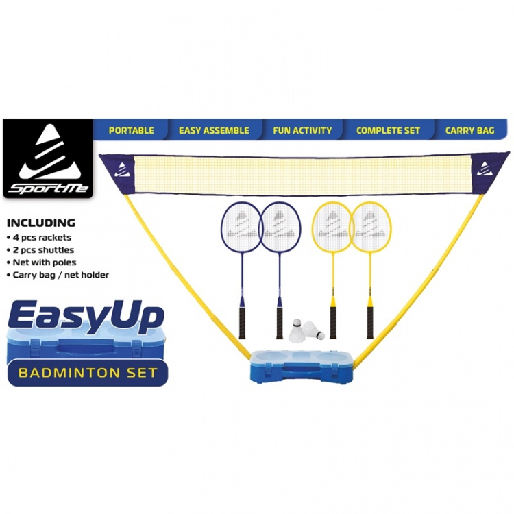 SportMe Badmintonsett Easy Up SportMe Badmintonsett Easy Up