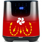 Princess Aerofryer Digital Deluxe 5,5L 1700W i rustfritt stål