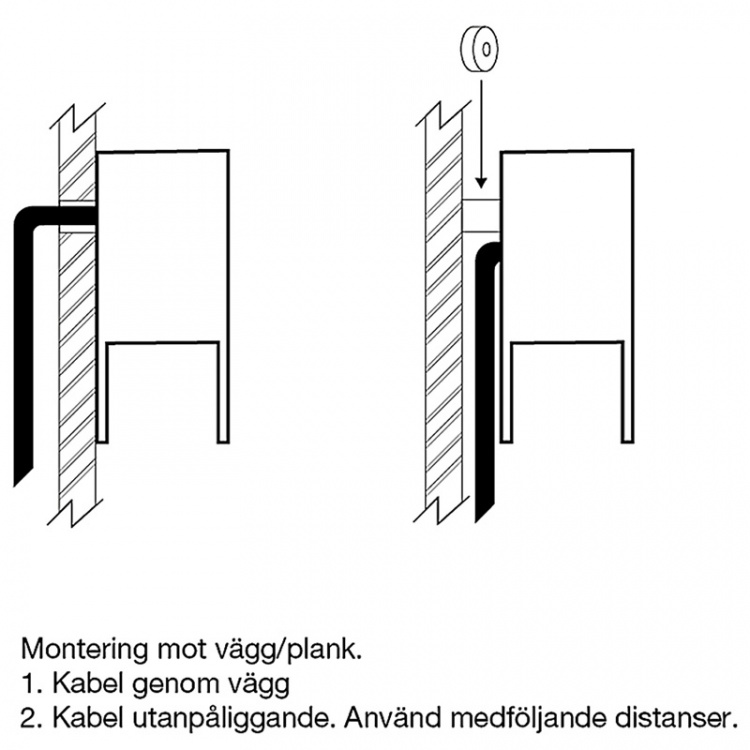 LightsOn Nero Downlight 140lm Ø9cm Svart