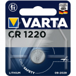 Varta CR1220 3V litium knappcellebatteri Varta CR1220 3V litium knappcellebatteri