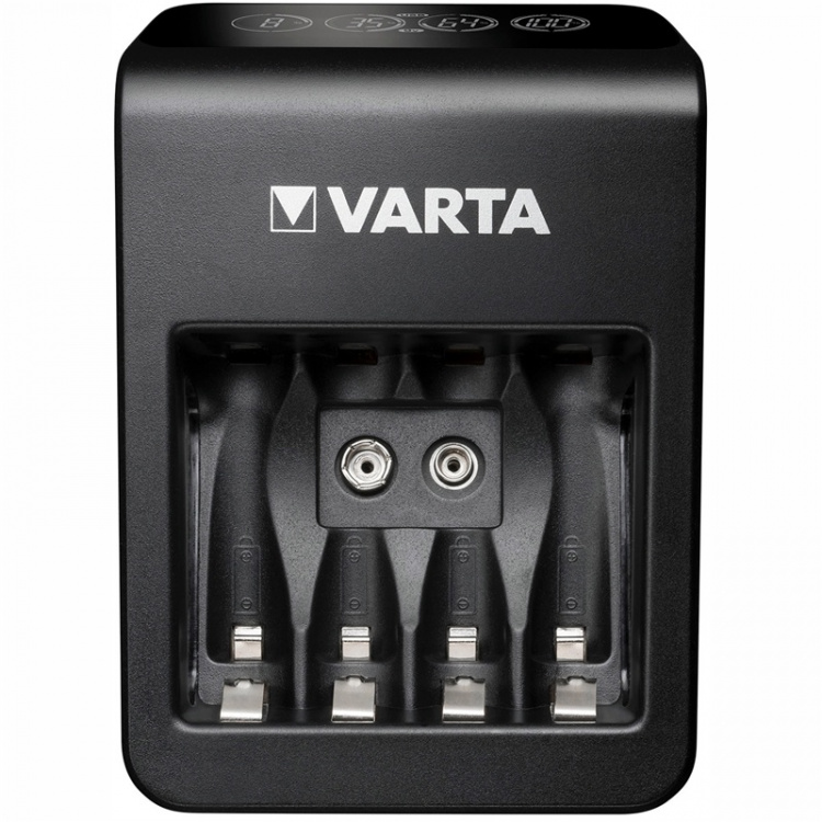 Varta LCD-plugglader + AA/AAA/9V + U