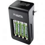 Varta LCD-plugglader + AA/AAA/9V + U
