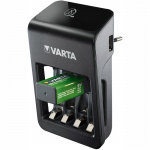 Varta LCD-plugglader + AA/AAA/9V + U