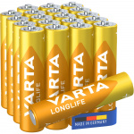 Varta Longlife AAA / LR03-batteri 20-pakning
