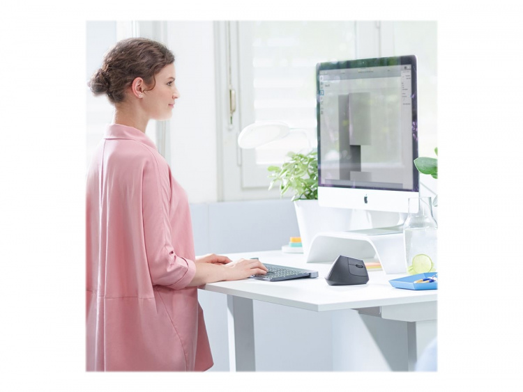 Logitech MX Vertical datamus høyre hånd Trådløs RF + Bluetooth Optisk 4000 DPI