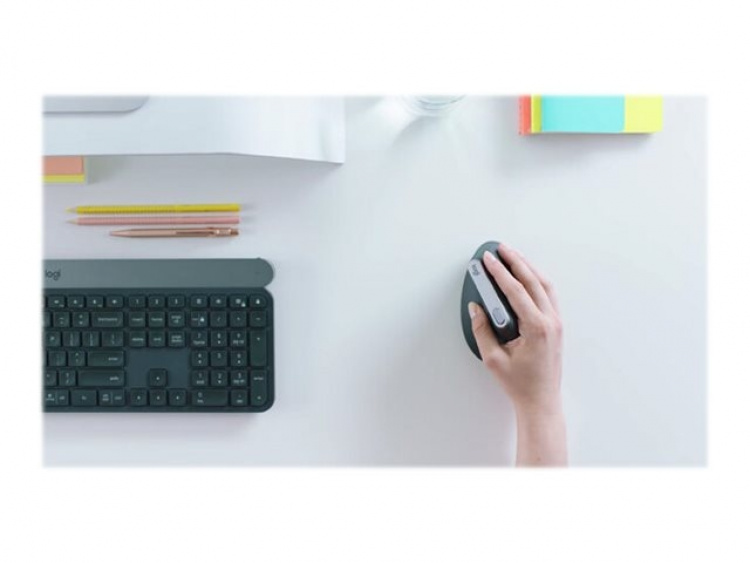 Logitech MX Vertical datamus høyre hånd Trådløs RF + Bluetooth Optisk 4000 DPI