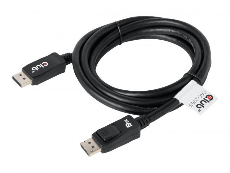 CLUB3D DisplayPort 1.4 HBR3-kabel 2 m/6,56 fot M/M 8K60 Hz