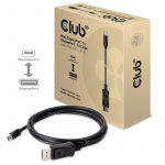 CLUB3D Mini DisplayPort til DisplayPort 1.4 HBR3 8K60Hz-kabel, 2 meter / 6,56 fot