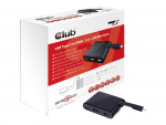 CLUB3D USB Type-C til HDMIT 2.0 + USB 2.0 + USB Type-C minidokk for lading
